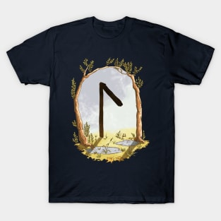 rune laguz - magical symbol T-Shirt